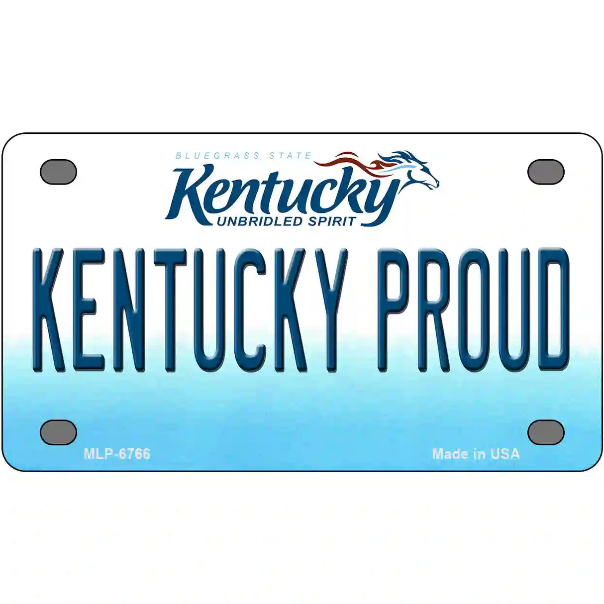 Kentucky Proud Novelty Metal License Plate 4" x 2.2" (MLP)