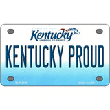 Kentucky Proud Novelty Metal License Plate 4" x 2.2" (MLP)