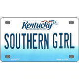 Southern Girl Kentucky Novelty Metal License Plate 4" x 2.2" (MLP)