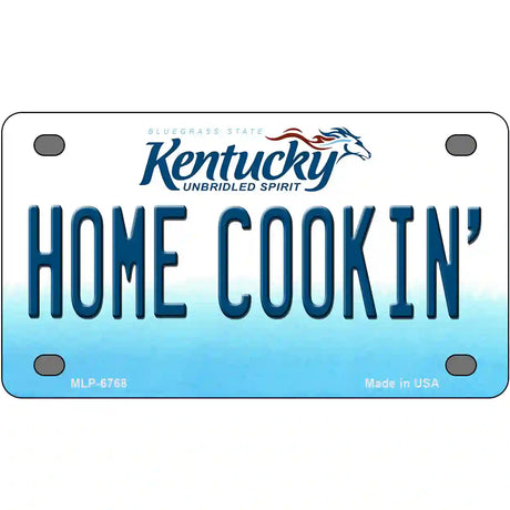 Home Cookin Kentucky Novelty Metal License Plate 4" x 2.2" (MLP)