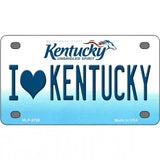 I Love Kentucky Novelty Metal License Plate 4" x 2.2" (MLP)