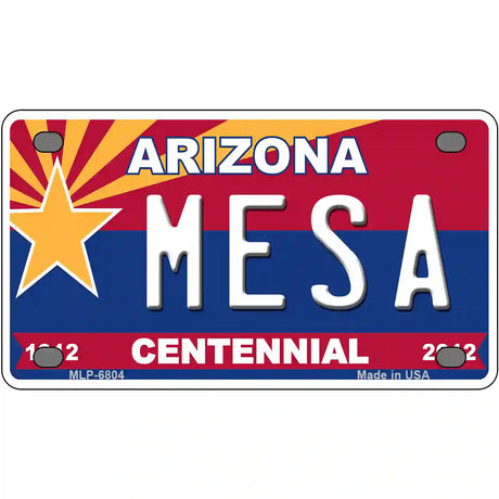 Arizona Centennial Mesa Novelty Metal License Plate 4" x 2.2" (MLP)