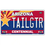 Arizona Centennial Tailgtr Novelty Metal License Plate 4" x 2.2" (MLP)