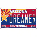 Arizona Centennial Dreamer Novelty Metal License Plate 4" x 2.2" (MLP)