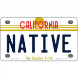 Native California Novelty Metal License Plate 4" x 2.2" (MLP)