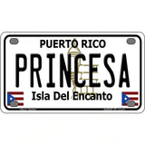 Princesa Puerto Rico Metal Novelty License Plate 4" x 2.2" (MLP)