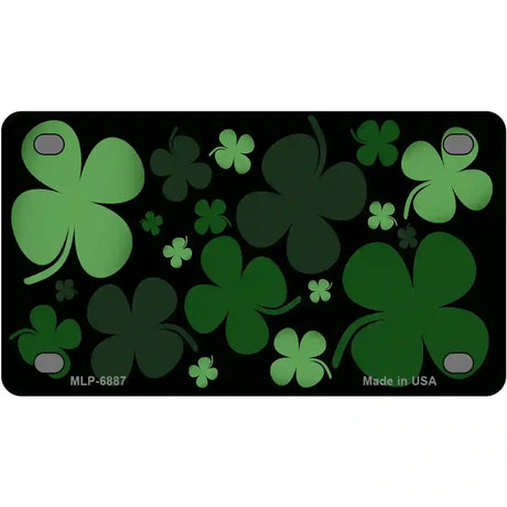 Clovers Metal Novelty License Plate 4" x 2.2" (MLP)