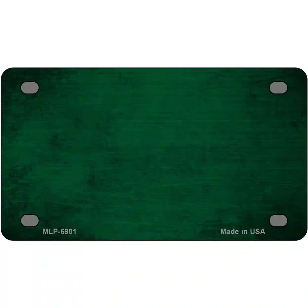 Green Oil Rubbed Solid Metal Novelty License Plate 4" x 2.2" (MLP)