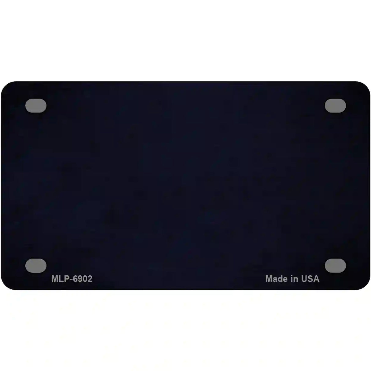 Blue Oil Rubbed Solid Metal Novelty License Plate 4" x 2.2" (MLP)