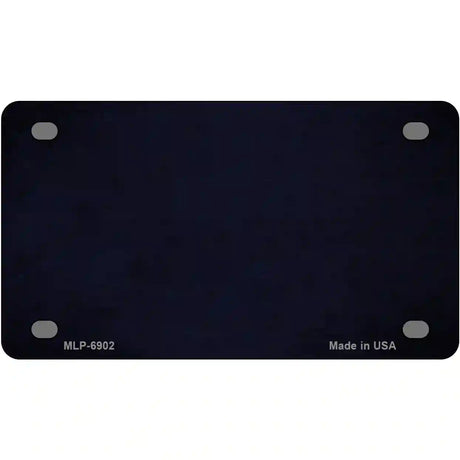 Blue Oil Rubbed Solid Metal Novelty License Plate 4" x 2.2" (MLP)