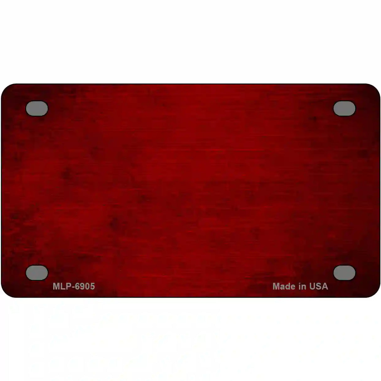 Red Oil Rubbed Solid Metal Novelty License Plate 4" x 2.2" (MLP)