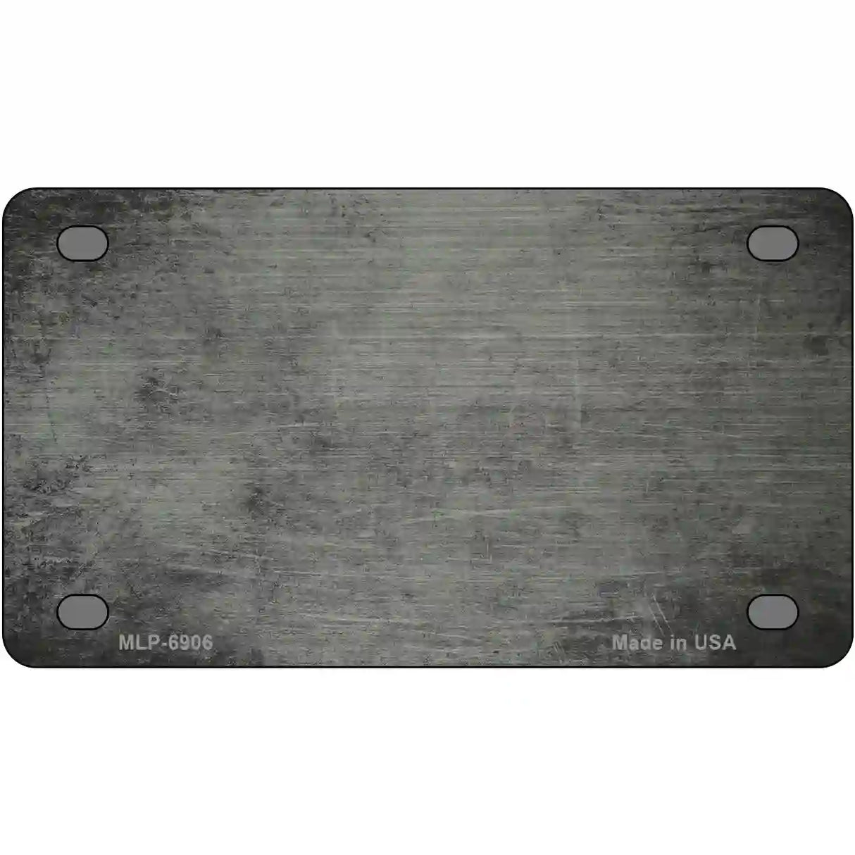 Gray Oil Rubbed Solid Metal Novelty License Plate 4" x 2.2" (MLP)