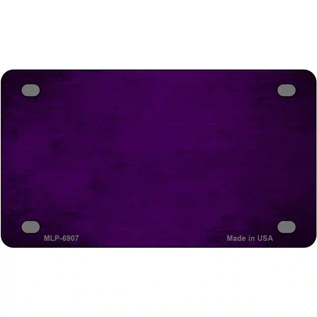 Purple Oil Rubbed Solid Metal Novelty License Plate 4" x 2.2" (MLP)