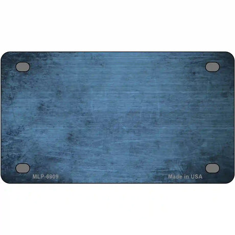 Light Blue Oil Rubbed Solid Metal Novelty License Plate 4" x 2.2" (MLP)