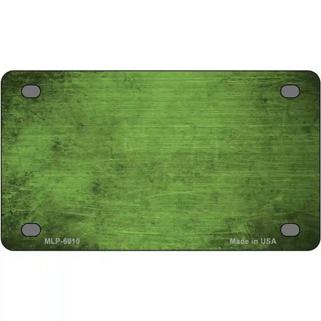 Lime Green Oil Rubbed Solid Metal Novelty License Plate 4" x 2.2" (MLP)