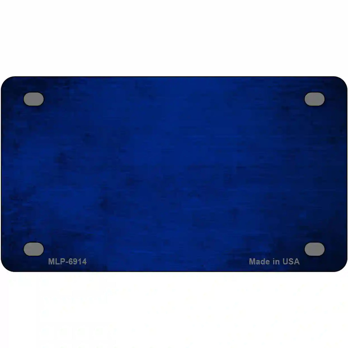 Royal Blue Oil Rubbed Solid Metal Novelty License Plate 4" x 2.2" (MLP)