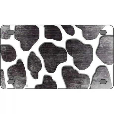 Black White Giraffe Oil Rubbed Metal Novelty License Plate 4" x 2.2" (MLP)