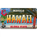 Hawaii State Novelty Metal License Plate 4" x 2.2" (MLP)