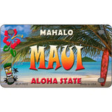 Maui Hawaii State Novelty Metal License Plate 4" x 2.2" (MLP)