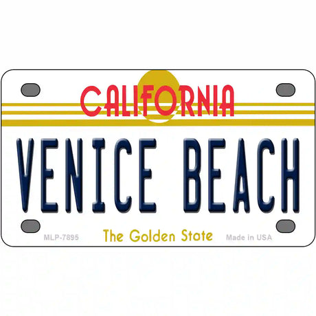 Venice Beach California Novelty Metal License Plate 4" x 2.2" (MLP)