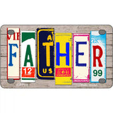 Father Wood License Plate Art Novelty Metal License Plate 4" x 2.2" (MLP)