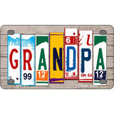 Grandpa Wood License Plate Art Novelty Metal License Plate 4" x 2.2" (MLP)