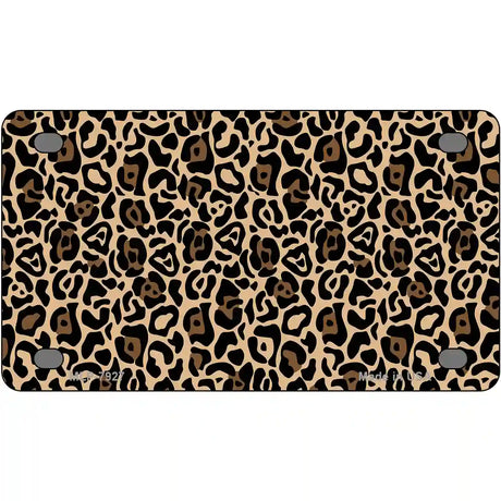 Leopard Metal Novelty License Plate 4" x 2.2" (MLP)