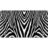 Zebra Metal Novelty License Plate 4" x 2.2" (MLP)