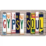 Gypsy Soul Wood License Plate Art Novelty Metal License Plate 4" x 2.2" (MLP)