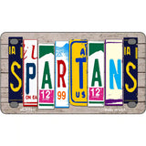 Spartans Wood License Plate Art Novelty Metal License Plate 4" x 2.2" (MLP)