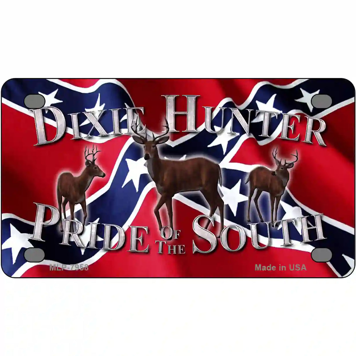 Pride Of The South Novelty Metal License Plate 4" x 2.2" (MLP)