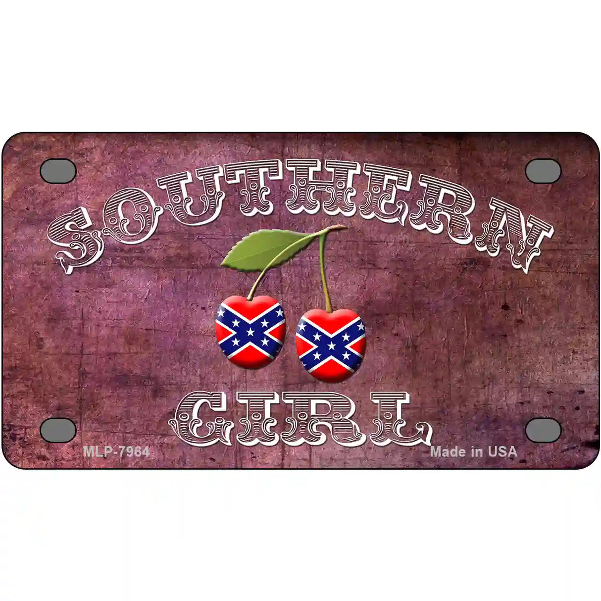 Southern Girl Novelty Metal License Plate 4" x 2.2" (MLP)