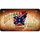 Southern Pride Arkansas Novelty Metal License Plate 4" x 2.2" (MLP)