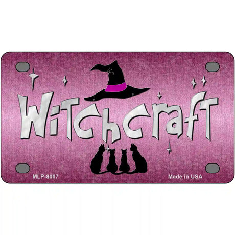 Witchcraft Novelty Metal License Plate 4" x 2.2" (MLP)