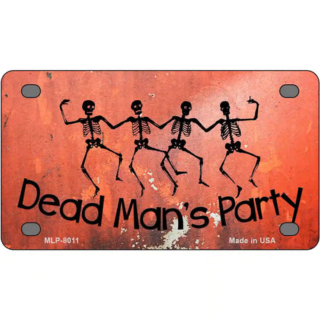 Dead Mans Party Novelty Metal License Plate 4" x 2.2" (MLP)