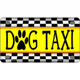 Dog Taxi Novelty Metal License Plate 4" x 2.2" (MLP)