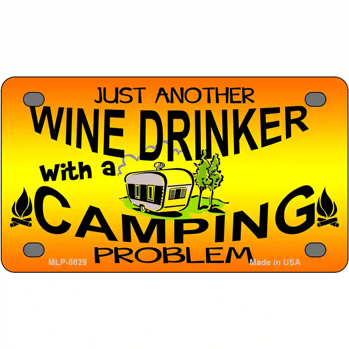 Just Another Wine Drinker Novelty Metal License Plate 4" x 2.2" (MLP)