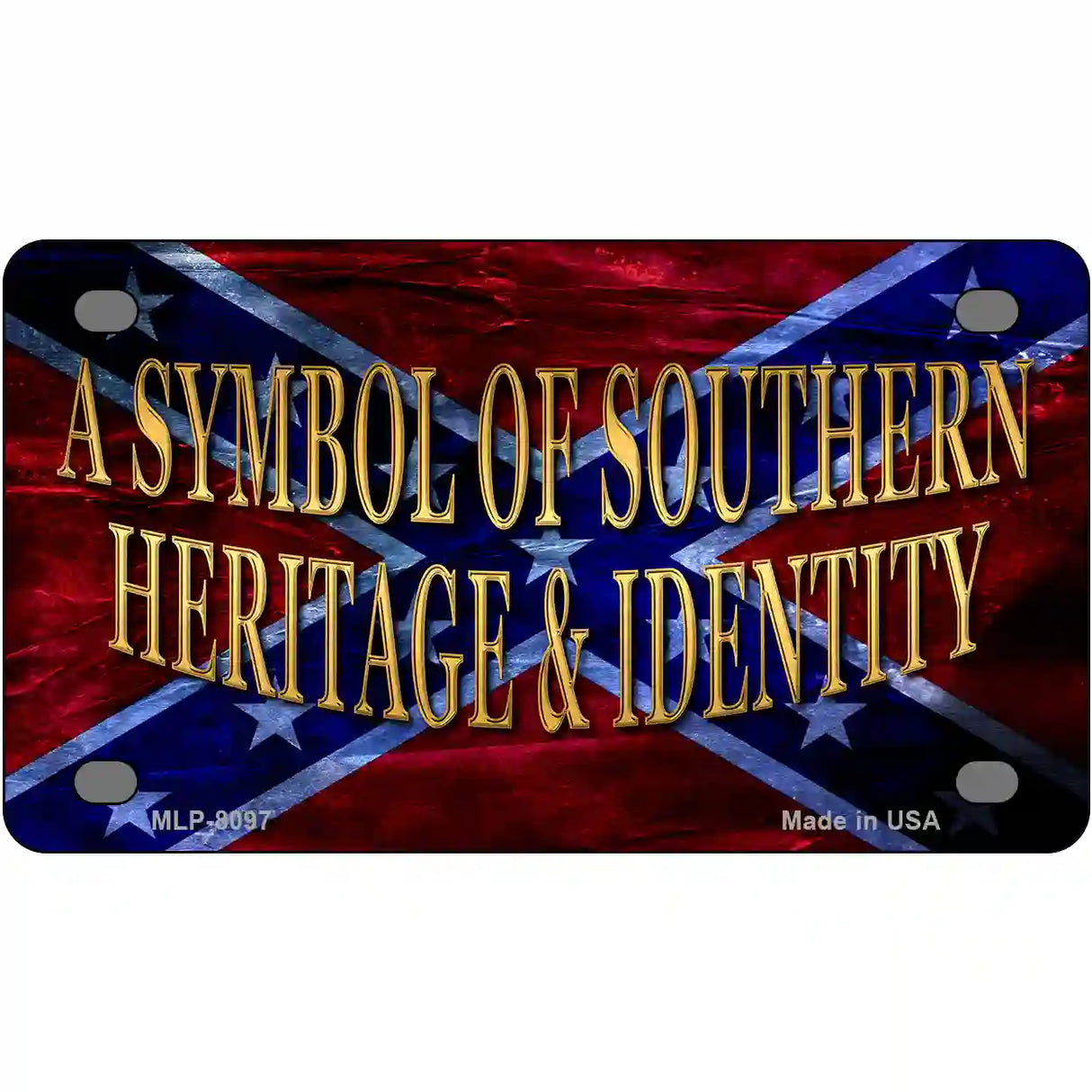 Symbol Of Southern Heritage Novelty Metal License Plate 4" x 2.2" (MLP)