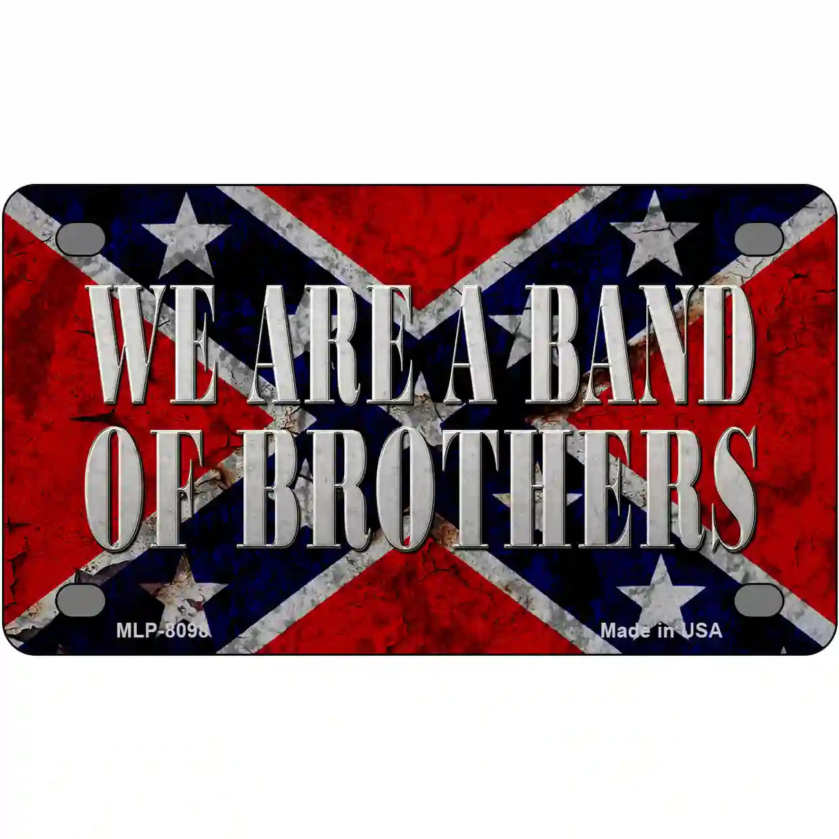 Band Of Brothers Novelty Metal License Plate 4" x 2.2" (MLP)