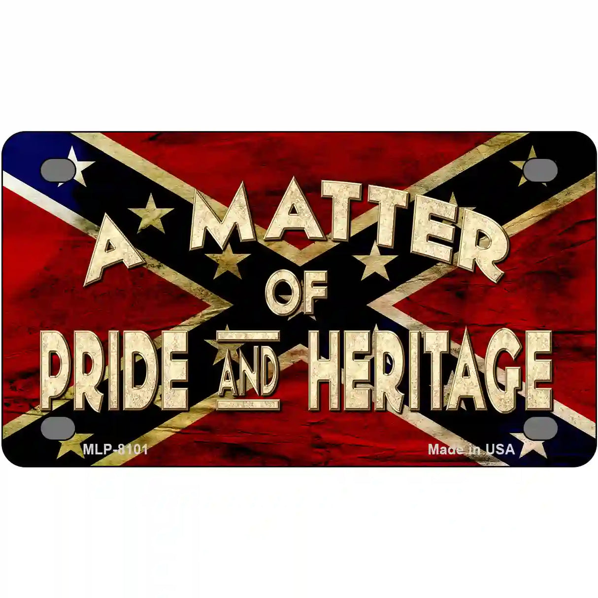 Matter Of Pride Novelty Metal License Plate 4" x 2.2" (MLP)