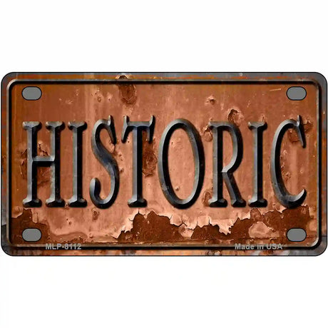 Historic Novelty Metal License Plate 4" x 2.2" (MLP)