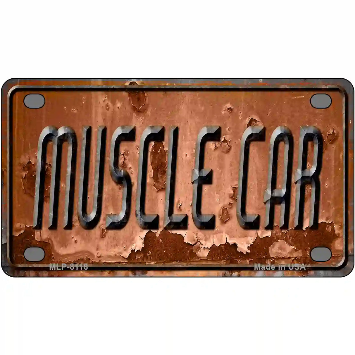 Muscle Car Novelty Metal License Plate 4" x 2.2" (MLP)