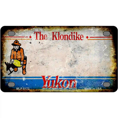 Yukon Rusty Novelty Metal License Plate 4" x 2.2" (MLP)