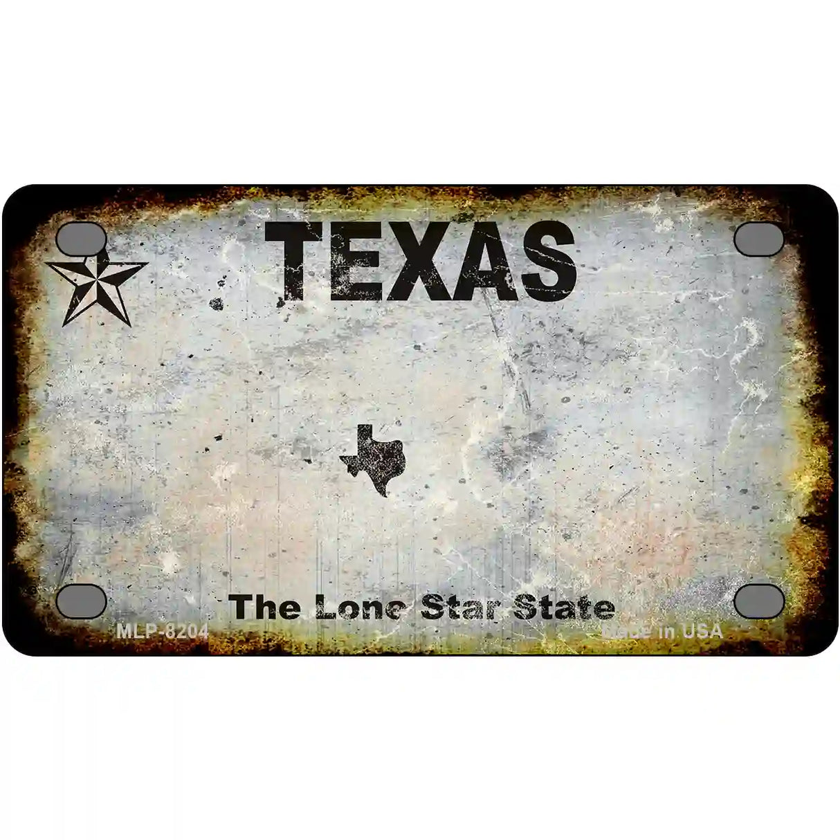 Texas Rusty Novelty Metal License Plate 4" x 2.2" (MLP) / Yes