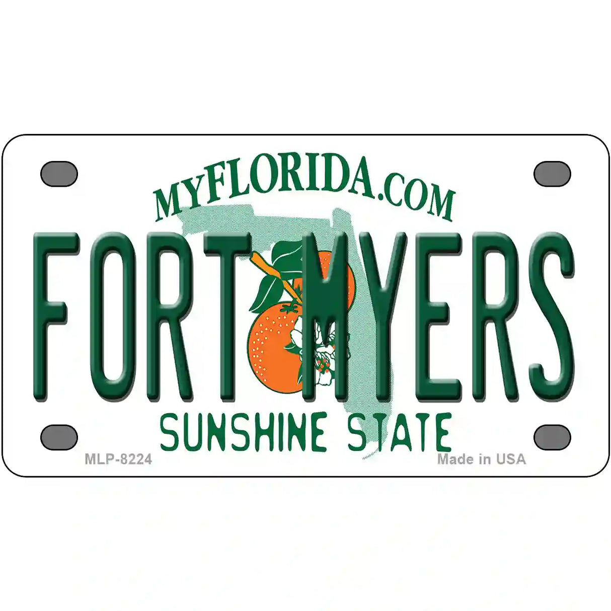 Fort Myers Florida Novelty Metal License Plate 4" x 2.2" (MLP)