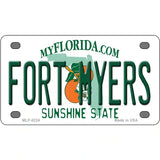 Fort Myers Florida Novelty Metal License Plate 4" x 2.2" (MLP)