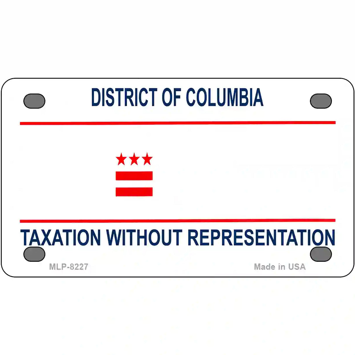 Taxation Without Representation Novelty Metal License Plate 4" x 2.2" (MLP)