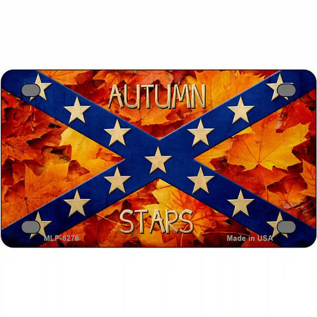 Autumn Stars Novelty Metal License Plate 4" x 2.2" (MLP)