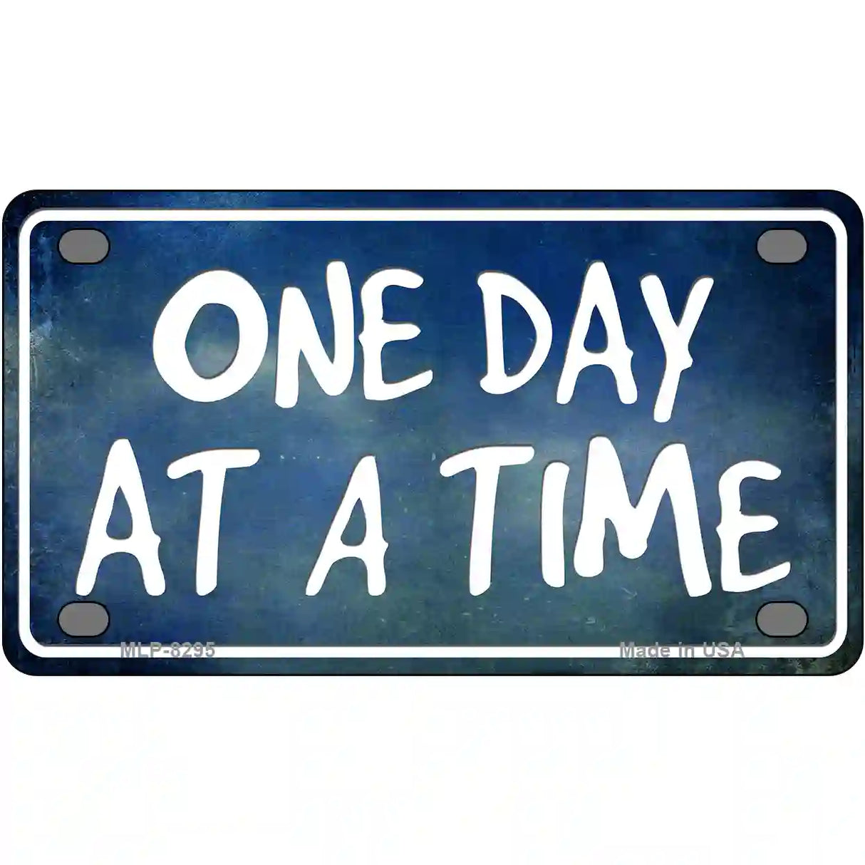 One Day At A Time Metal Novelty License Plate