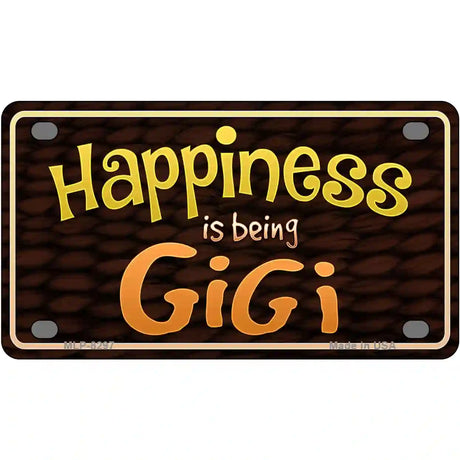 Happiness Is Being Gigi Metal Novelty License Plate